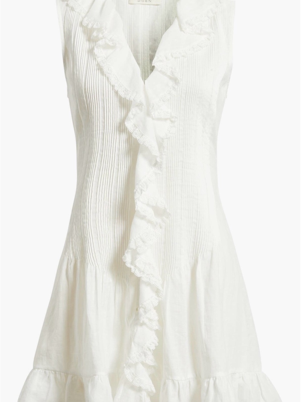 Doen Henrietta ruffled sleeveless midi dress Size Small - Picture 4 of 9